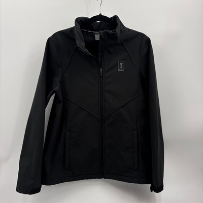 1st Phorm Black Full Zip Softshell Jacket Women Medium Logo Activewear 1PWT0062
