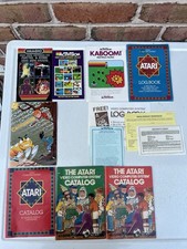 Lot Of Assorted Vtg 80's Atari Manuals Inserts Catalogs Instructions booklets M2