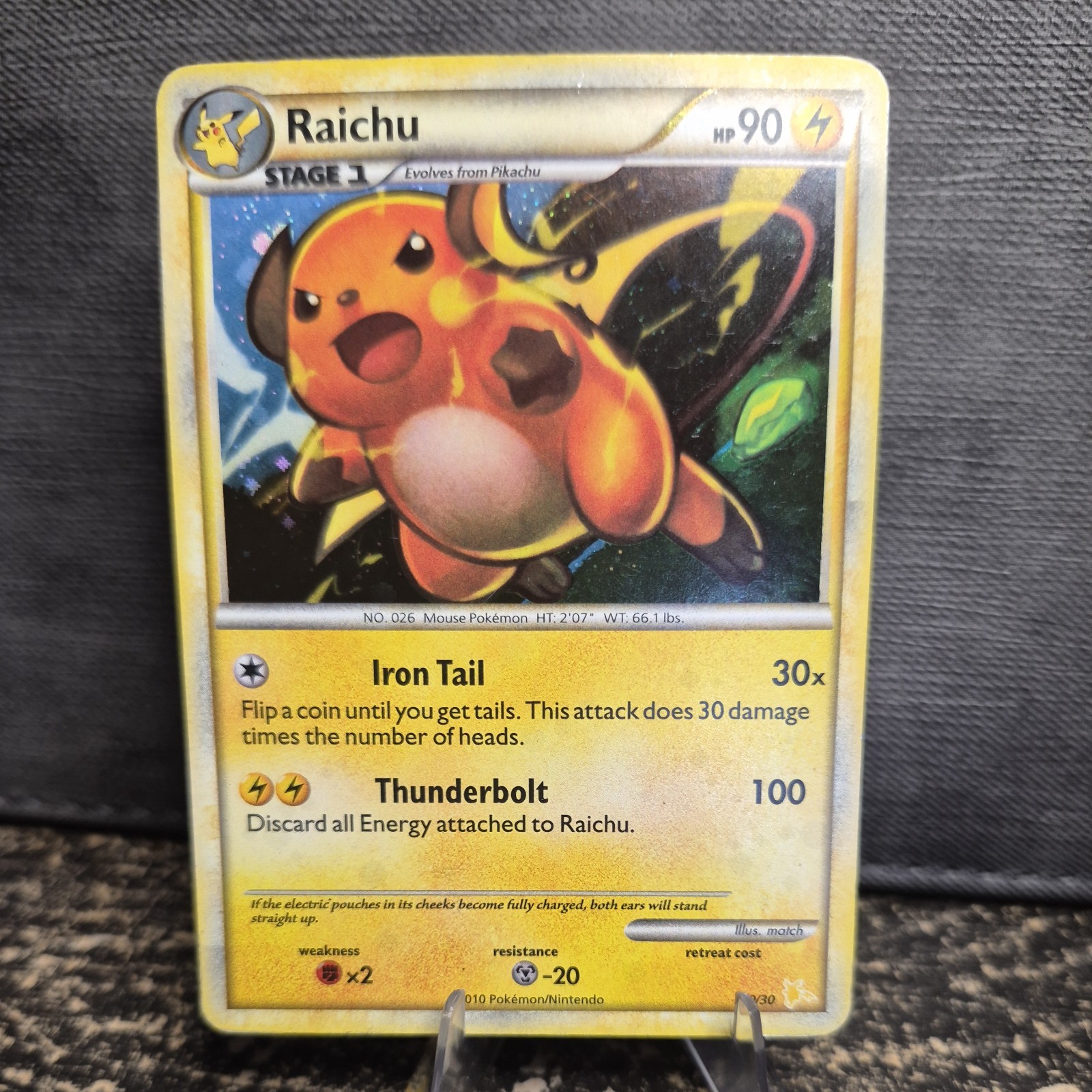 Raichu (#30 Holo) - HGSS Trainer Kit: Gyarados & Raichu (PR) 30/30 2010 Pokemon