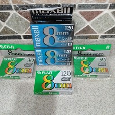 Lot 5 Fuji  Maxell 8mm Video Cassette Tapes Sealed New Gx-mp 120/ P6-120/ P6-30