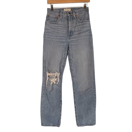 Madewell Jeans SIZE 25 The Perfect Vintage Straight Jean Denim Reinhart Wash - Picture 2 of 12