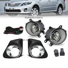 Bumper Driving Fog Lights Lamps Pair Chrome For 2011 2012 2013 Toyota Corolla Bumper Driving Fog Lights Lamps Pair Chrome For 2011 2012 2013 Toyota Corolla