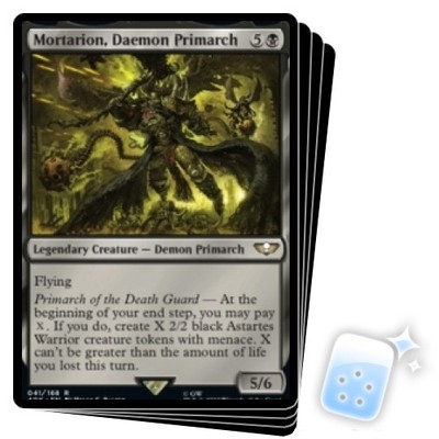 MORTARION, DAEMON PRIMARCH X4 Warhammer 40,000 Magic MTG MINT CARD | eBay MORTARION, DAEMON PRIMARCH X4 Warhammer 40,000 Magic MTG MINT CARD | eBay