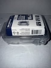 Commercial Electric 1-Gang Vertical Receptacle Weatherproof Cover Clear 234 165