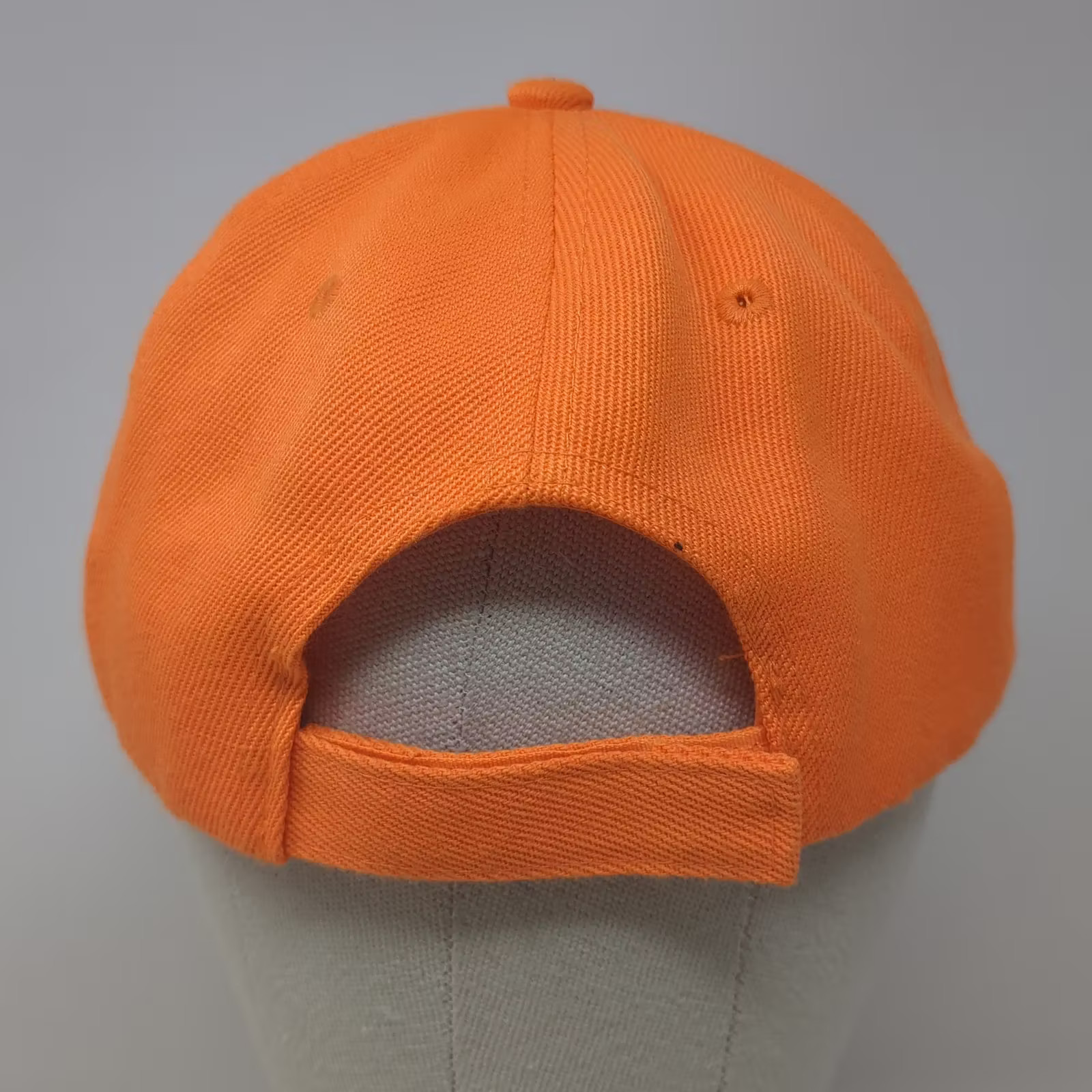 Orange Baseball Cap Hat Adjustable Strapback Plai… - image 6