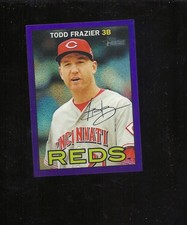 2016 Topps Heritage Todd Frazier #472 Purple Chrome Refractor Reds