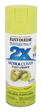 Rust-Oleum 249104 2X Ultra Cover Gloss Key Lime Spray Paint 12 oz. (Pack of 6)