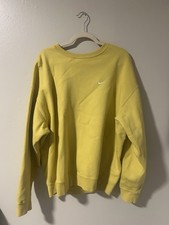 Nike Yellow Heavyweight Sweatshirt Pullover, Women  s Size Large