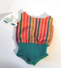 Vintage Mattel American Girl Barbie Doll #1070 Striped Swimsuit White Sunglasses