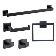 High-Quality Wall Mounted 5 -Piece Bath Hardware Set with Mounting Hardware in M