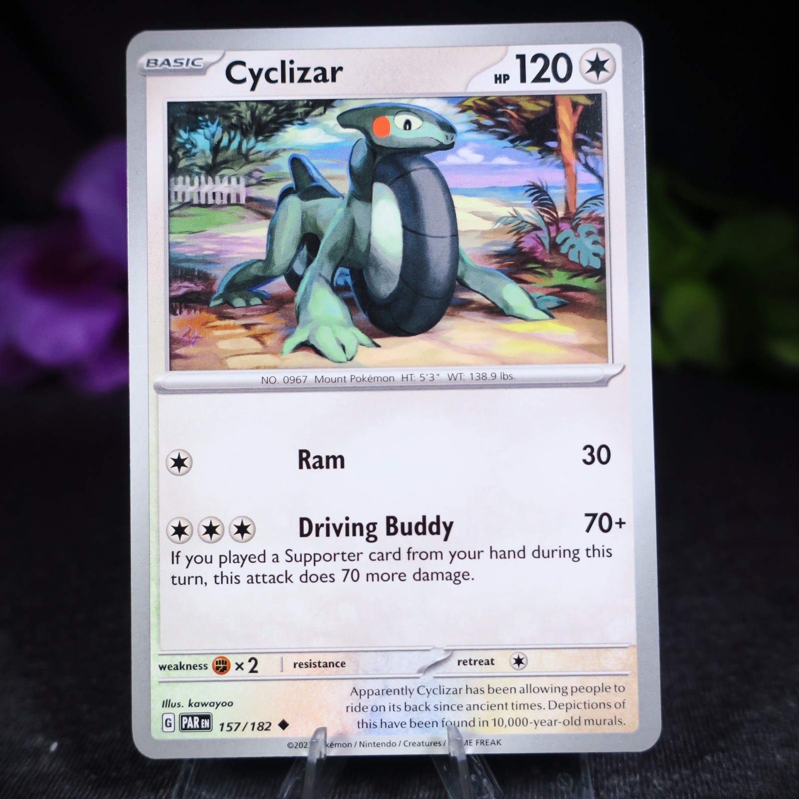 Cyclizar 157/182 Pokemon Paradox Rift SV04 Non-Holo Card (PAR)