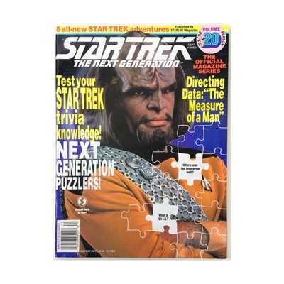 Starlog Star Trek Ne  #20 ''Test Your Star Trek Trivi Knowledge, Next Gen Mag VG