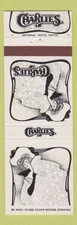 Matchbook Cover - Charlies Seattle Bellevue Olympia WA girlie