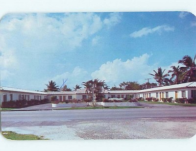 1950's OLD CARS & CHANTICLEER MOTEL Dania Florida FL s8290