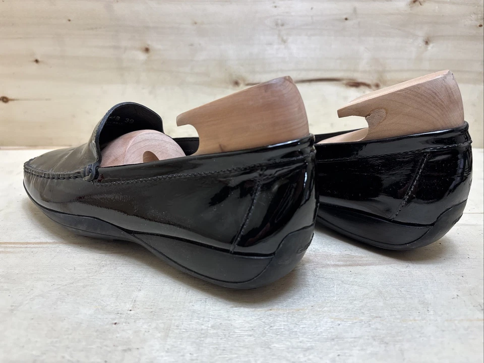 GEOX DAMENSCHUHE SLIPPER LOAFER MOKASSIN Gr:39 UK:6 SCHWARZ - Bild 3 von 4