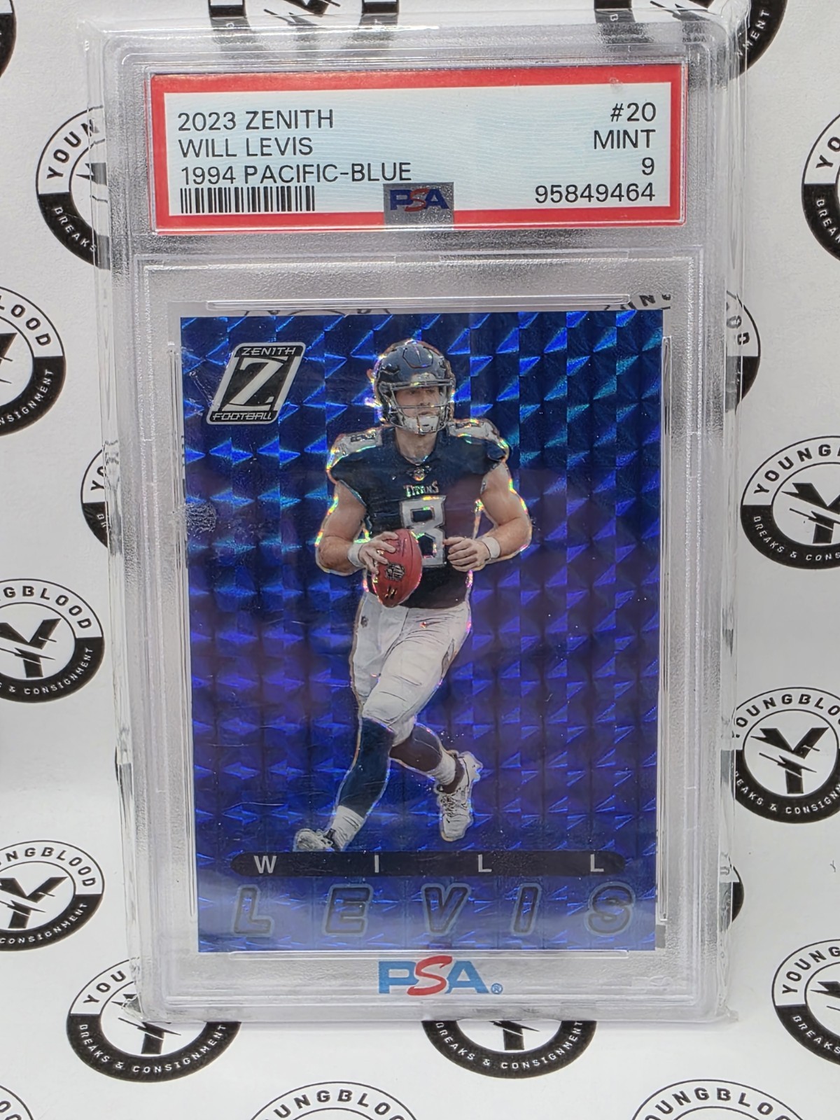 2023 Panini Zenith 1994 Pacific #20 Will Levis 1994 Pacific-Blue PSA 9