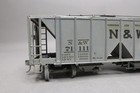 O BRASS N&W NORFOLK & WESTERN COVERED HOPPER 71111 CUSTOM LOOSE HATCHES NO BOX — photo 2