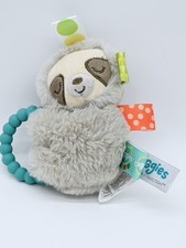 Taggies Plush Sloth Teether Rattle Stuffed Baby Toy