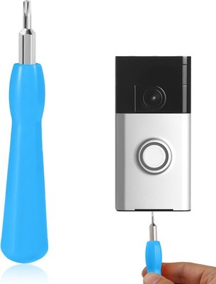 Video Doorbell Screwdriver, Double-Ended Bits with Handle, T6 and T15 Torx Screw