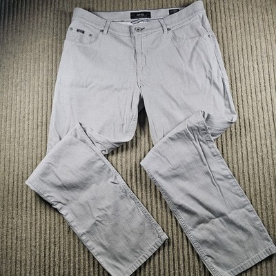 Brax Feel Good Men's Cadiz Ultralight Gray Pattern Pants Size 34/31