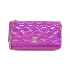 Chanel Ap3666 Iridescent Mirror Goat Shoulder Bag Women Pink One Size