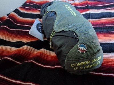 NEW! Big Agnes Copper Spur HV UL2 mtnGLO Ultralight Tent Color Olive Green