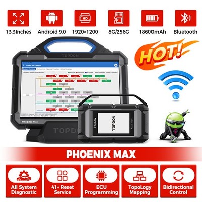 2026 TOPDON Phoenix Max ULTRA Automotive Diagnostic Scanner ECU Programming Tool