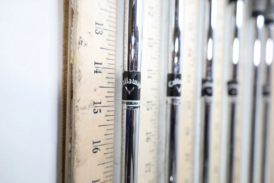 Juego de varillas de hierro Callaway Stock acero regular 33,75-36,25 tiradores 6 piezas .370 12627852 Foto 2 de 4