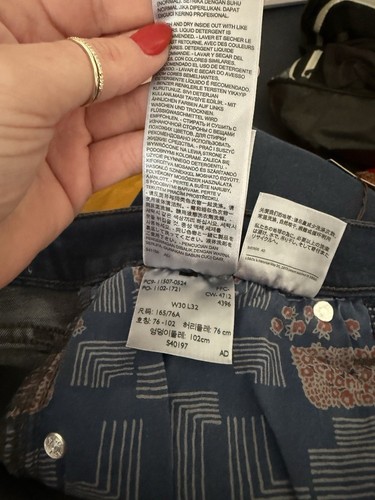 Levi's Jeans 524 Too Super low Skinny Jeans 30W 32L New with tags - Picture 10 of 11