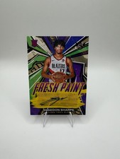 22-23 Panini Court Kings Fresh Paint Sharon Sharpe RC /99 Auto