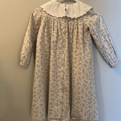 Louisiella Dress size 8 floral print lace collar EUC - Picture 3 of 5