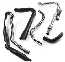Cobra Dual Bungs Pro Chamber Headpipe Black 6255dbrb 17-22 Harley Flhr Cobra Dual Bungs Pro Chamber Headpipe Black 6255dbrb 17-22 Harley Flhr