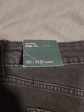 Women's Low-Rise Wide Leg Baggy Jeans - Wild Fable Black Wash 00: , 31.5" Inseam