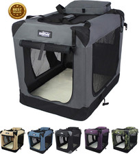 3-Door Soft Dog Crate with Bed  Carrying Bag 2-Year Warranty 