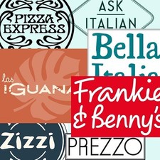 Restaurant voucher £7.50 for use in PizzaExpress, Bella Italia, Zizzi etc