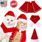 Cat Dog Christmas Cloak Scarf for Puppy Kitten Christmas Party Costume Supplies