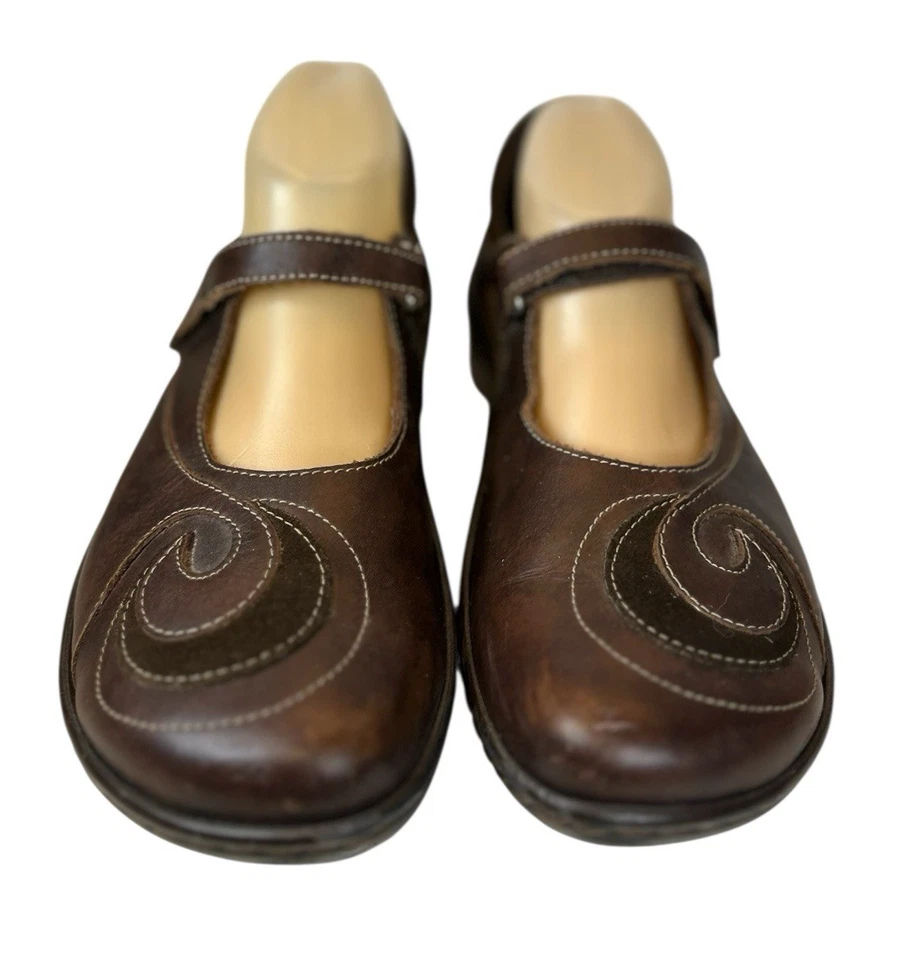 Zapatos cómodos Naot Matai de cuero marrón remolino Mary Jane para mujer talla 40 EE. UU. 9 Foto 3 de 4