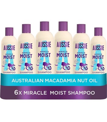 Aussie Miracle Moist Shampoo 300 ml - 6er Pack
