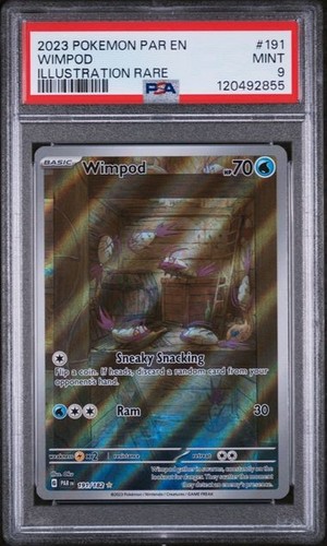 Pokemon Paradox Rift Wimpod Illustration Rare 191/182 PSA 9 | eBay