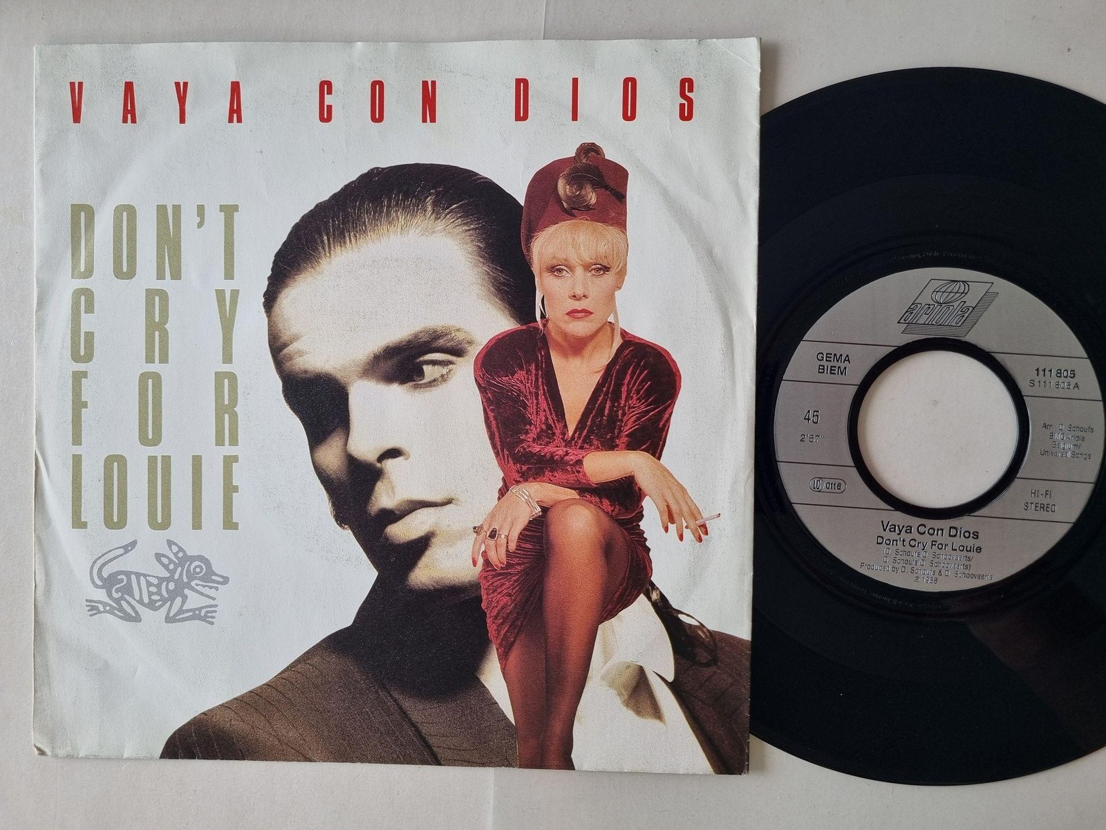 Vaya Con Dios - Don't Cry For Louie 7'' Vinyl Germany