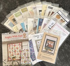 VTG Quilting/Sewing Patterns Lot Of 25 Multiple Designers Angles With Ease Book