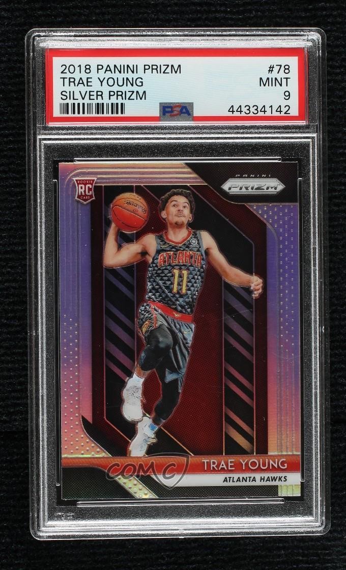 2018-19 Panini Prizm Silver Prizm Trae Young #78 Rookie RC fj7