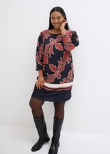 Freemans Black/Brown Jersey Midi Dress Medium - UK 14/16 (fm232-15)