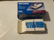 New In Box ROLODEX Model NVIP-24 Open Card Address File With Alphabet Dividers