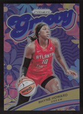 2024 Panini Prizm WNBA #9 Rhyne Howard Groovy Prizms Blue #/49
