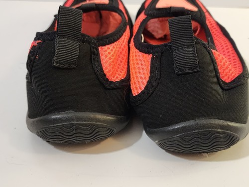 Water Shoes Swimming, Beach, Pool, Shower Black Pink Mesh Women's Large 9-10 - Picture 3 of 8