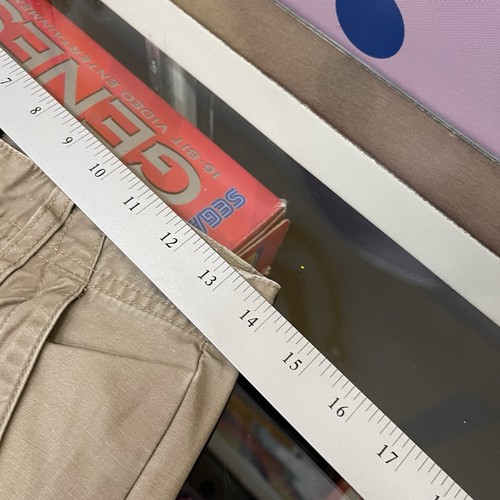 Y2K Tommy Hilfiger Boys 14 Baggy Cargo Outdoor Pants Tan Skater 28W 27L - Picture 8 of 10