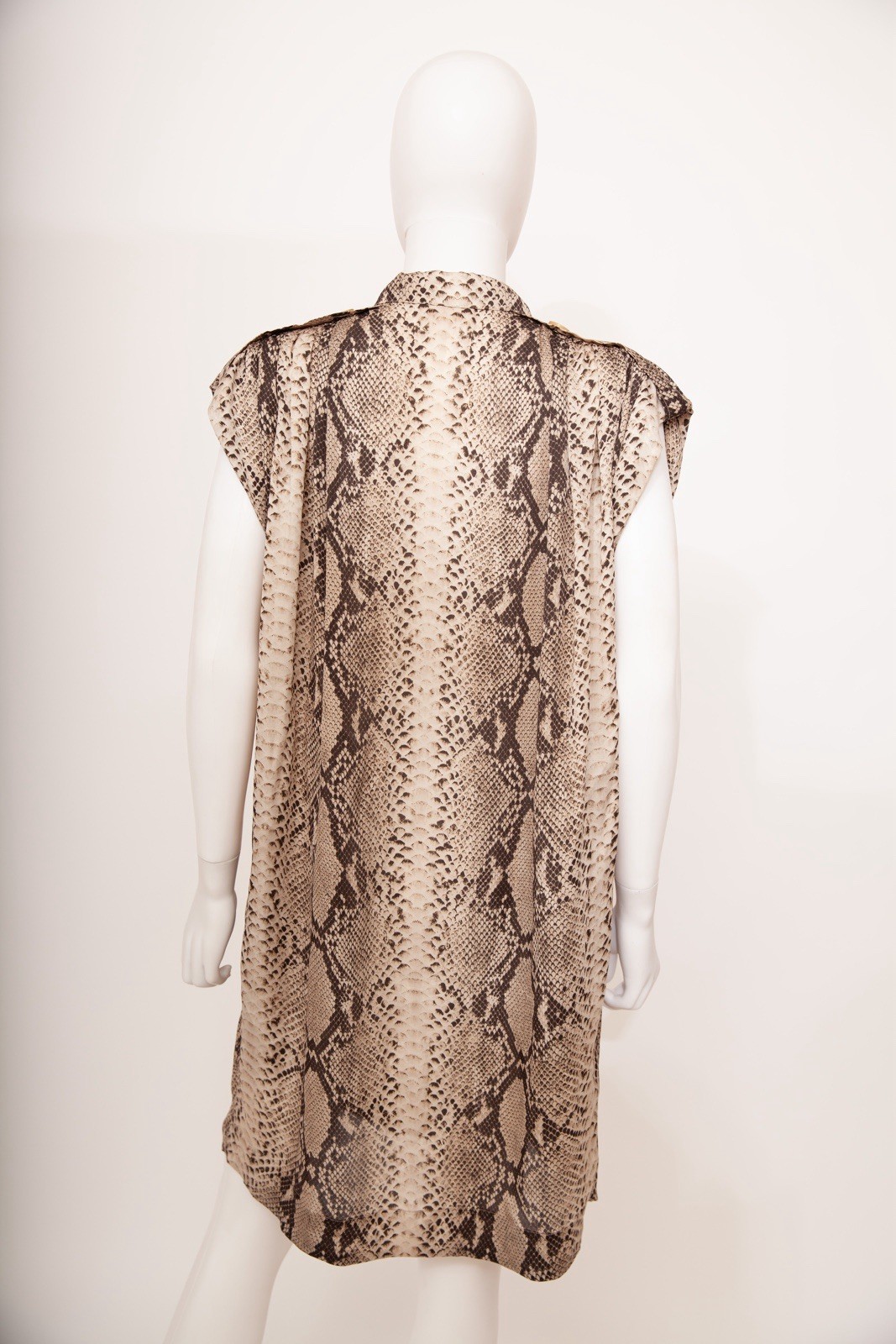 Lanvin Resort 2011 Python-Print Silk Tunic Dress … - image 4