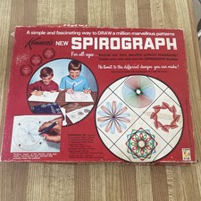 VINTAGE KENNER New Spirograph 401 RED TRAY For Parts.