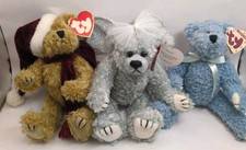 Lot of 3 TY Attic Treasures Collection Plushies - Jangle, Sterling and Bluebeary